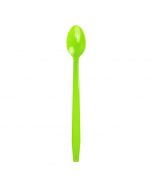 Yocup Lime Green Plastic Long Handle Soda Spoon - 1 case (1000 piece)