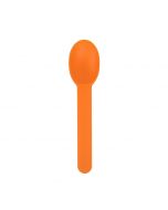 Yocup Orange Premium Plastic Wide Handle Spoon - 1 case (1000 piece)