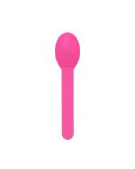 Yocup Pink Premium Plastic Wide Handle Spoon - 1 case (1000 piece)