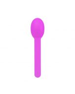 Yocup Purple Premium Plastic Wide Handle Spoon - 1 case (1000 piece)