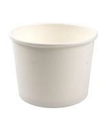 YOCUP 10 oz Paper Food Containers (96 mm), White - 1,000 pieces