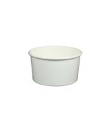 Yocup 6 oz Solid White Cold/Hot Paper Food Container - 1 case (1000 piece)