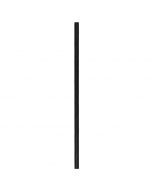 Yocup 9" Giant (8mm) Black Unwrapped Paper Straw - 1 case (1200 piece)