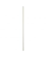 Yocup 9" Giant (8mm) White Unwrapped Paper Straw - 1 case (1500 piece)