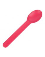 Yocup Red Eco-Friendly WideHandle Spoon - 1 case (1000 piece)