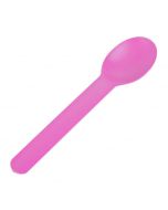 Yocup Pink Eco-Friendly WideHandle Spoon - 1 case (1000 piece)