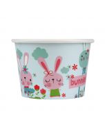 Yocup 8 oz Bunnies Cold/Hot Paper Food Container - 1 case (1000 piece)