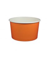 Yocup 20 oz Solid Orange Cold/Hot Paper Food Container - 1 case (600 piece)