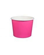 Yocup 12 oz Solid Pink Cold/Hot Paper Food Container - 1 case (1000 piece)