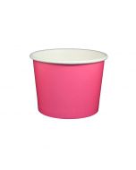 Yocup 16 oz Solid Pink Cold/Hot Paper Food Container - 1 case (1000 piece)