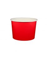 Yocup 16 oz Solid Red Cold/Hot Paper Food Container - 1 case (1000 piece)
