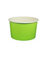 Yocup 20 oz Solid Lime Green Yogurt Paper Cup - 1 case (600 piece)