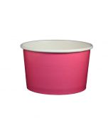 Yocup 20 oz Solid Pink Cold/Hot Paper Food Container - 1 case (600 piece)