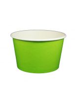 Yocup 24 oz Solid Lime Green Cold/Hot Paper Food Container - 1 case (600 piece)