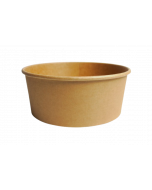 YOCUP 44 oz (1300ml) Kraft Paper Short Bucket (7.2" rim) (Use Lids #YCDL-50184U-PP) - 300/case (6/50)