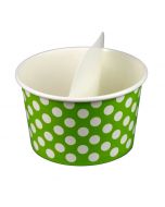 Yocup 20 oz White Paper Flavor Divider - 1 case (1000 piece)