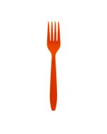 Yocup Premium Heavy Weight 6.6" Orange Plastic Fork - 1 case (1000 piece)