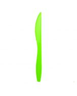 [FINAL SALE] Yocup Premium Heavy Weight 7.25" Lime Green Plastic Knife - 1 case (1000 piece)