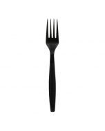 Yocup Heavyweight Plus 7" Black Plastic Fork (PS) - 1 case (1000 piece)