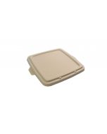 YOCUP Compostable Bagasse Lid for 32oz Bagasse Square Food Tray (225mm) - 300/cs (6/50)