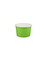 Yocup 4 oz Solid Lime Green Cold/Hot Paper Food Container - 1 case (1000 piece)