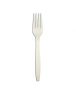 Yocup Heavyweight 7.2" Beige Eco-Friendly Cornstarch Fork - 1 case (1000 piece)