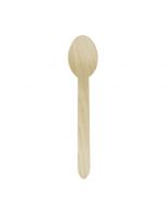 Yocup Wooden Dessert Spoon, 6.25 inch Natural - 1 case (1000 piece)