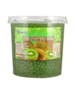 Ohsweet Kiwi Flavored Topping Boba 7 lb Jar - 1 case (4 jars)