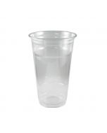 Yocup 24 oz Clear PET Plastic Cold Cup (98mm) - 1 case (600 piece)