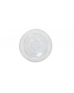 YOCUP 16-22 oz Clear Plastic Flat Lid With X-Slot For Cold Paper Cups - 1000/Case