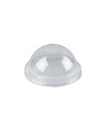 Yocup 5 oz Clear Plastic Dome Lid With No Hole For Cold/Hot Paper Food Containers - 1 case (1000 piece)