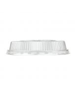 Yocup 24/32 oz Clear Plastic Low Dome Lid With No Hole For Cold/Hot Paper Food Containers - 1 case (600 piece)
