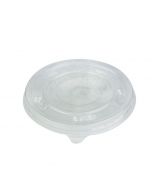 Karat 6/8 oz Translucent Plastic Flat Lid With Pin Hole For Cold/Hot Paper Food Containers - 1 case (1000 piece)