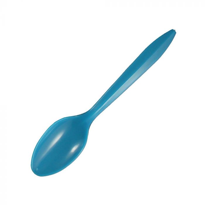 Pastel Blue Bulk Plastic Spoons 600 ct