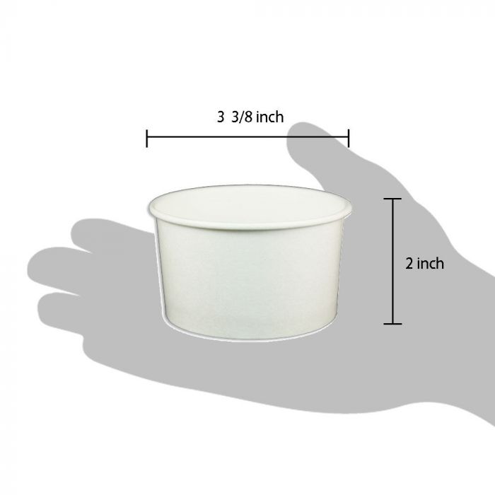 Yocup Company: YOCUP 5 oz Translucent Plastic Flat Lid With Vent For  Cold/Hot Paper Food Containers - 1000/Case