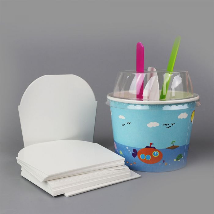 Yocup Company: YOCUP 8 oz Kraft Paper Ice Cream/Soup Cup with