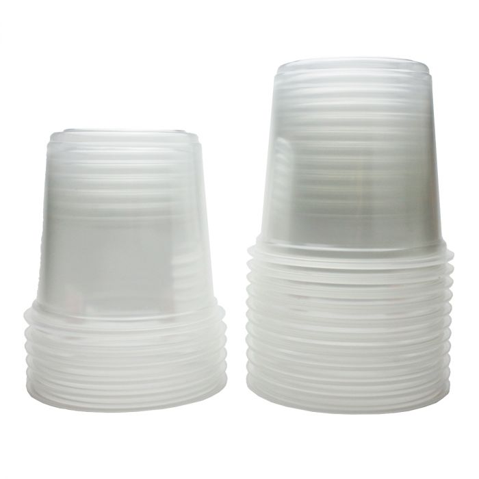 Yocup Company: Karat 12 oz Clear PET Plastic Dome Lid With No Hole