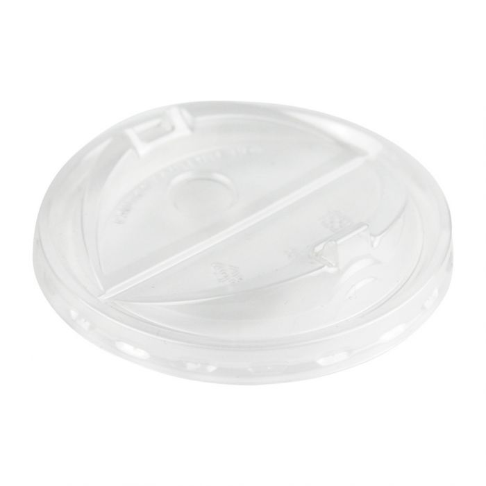 Yocup Company: Yocup 8-10 oz Clear Plastic Dome Lid With Hole For for PET  Cups (78mm) - 1 case (1000 piece)