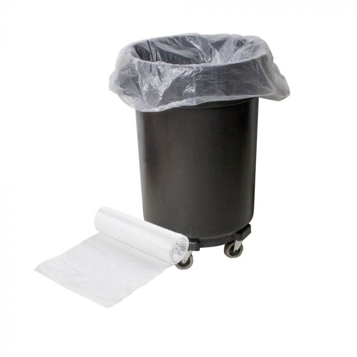 40-45 Gallon Black Trash Bags 40x48 12 Micron 250 Bags