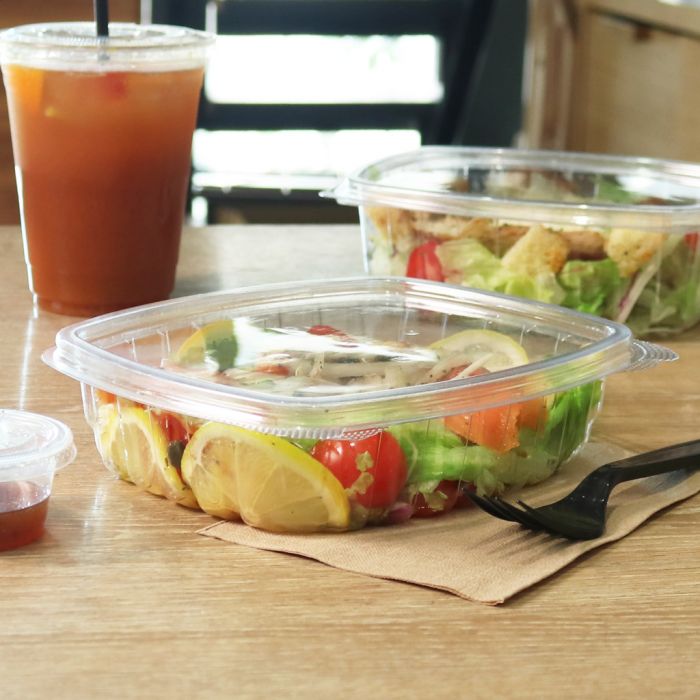 24 oz. Clear Hinged Deli Fruit Container 200/CS –