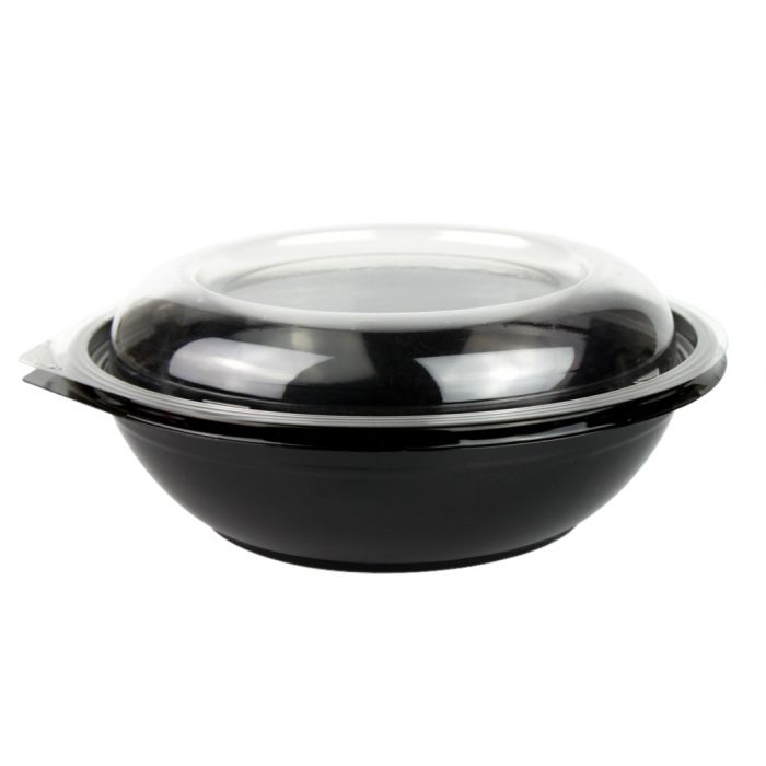 32 oz. plastic disposable plastic salad bowl