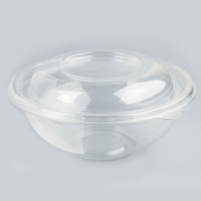 Yocup Company: YOCUP 32 oz Black 8 Premium PET Plastic Salad Bowl -  200/Case