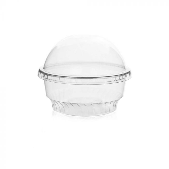 Yocup Company: YOCUP 5 oz Clear Plastic Dome Lid With No Hole For Cold/Hot  Paper Food Containers - 1000/Case