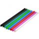 Yocup 8.7" Colossal (11mm) Assorted Film-Wrapped Plastic Straw w/Spiked Tip,(5 Colors)- 1 case (2000 piece)