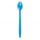 Yocup Blue Plastic Long Handle Soda Spoon - 1 case (1000 piece)