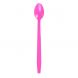 Yocup Pink Plastic Long Handle Soda Spoon - 1 case (1000 piece)