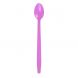 Yocup Purple Plastic Long Handle Soda Spoon - 1 case (1000 piece)