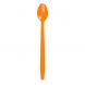 Yocup Orange Plastic Long Handle Soda Spoon - 1 case (1000 piece)