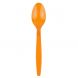 Yocup Orange Heavyweight Plastic Spoon With Textured Handle - 1 case (1000 piece)