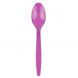 Yocup Purple Heavyweight Plastic Spoon With Textured Handle - 1 case (1000 piece)